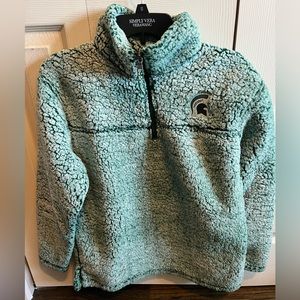 Michigan State Sherpa Quarterzip